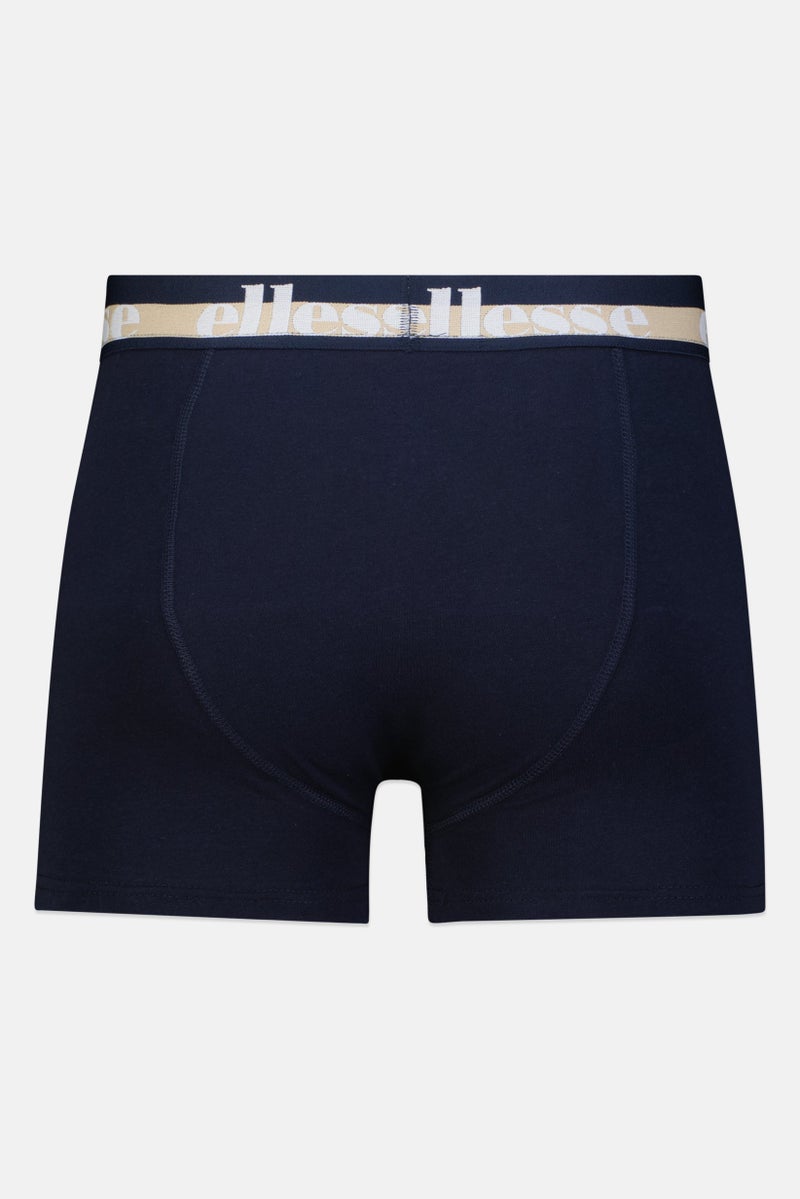 Ellesse Men 3 Pieces Brand Logo Trunks, Multicolor - Image 3